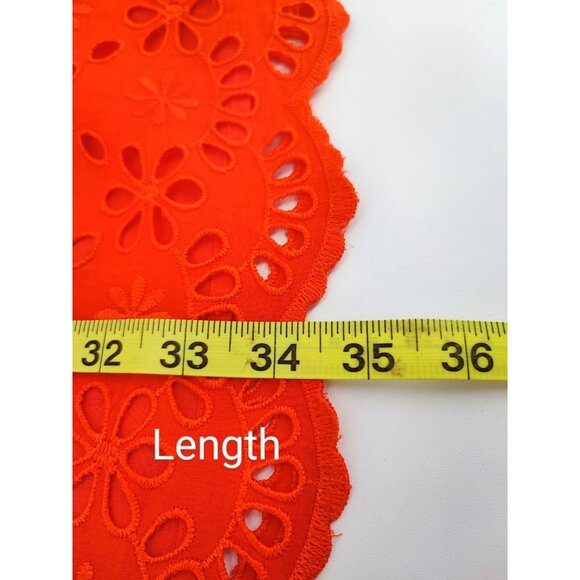 J.Crew Bell-sleeve Shift in Brilliant Sunset Embroidered Eyelet Dress 2 - Picture 13 of 15